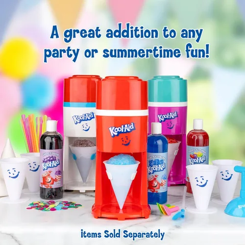 Miniatura 9 de Kool-Aid Máquina de Raspado de Hielo y Conos de Nieve, Raspadora de Hielo Multiusos para Golosinas Congeladas, Granizados, Conos de Nieve y Más