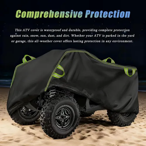 Miniatura 7 de ATV Cover for CFMOTO UFORCE 600 2020 2021 2022 2023 2024 2025, All-Weather Outdoor Protection Quad Cover with Reflective Strips, 4 Wheeler Quad Rain