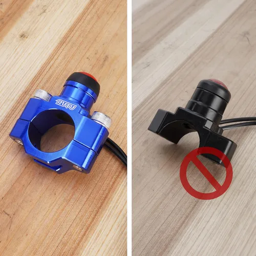 Miniatura 3 de Interruptor universal CNC para motor de motocicleta con placa trasera de montaje para botón de parada, arranque y muerte para motocicleta, ATV, Dirt