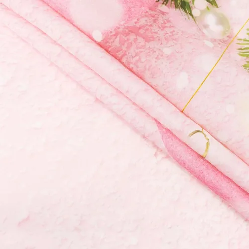 Miniatura 5 de LB Cortina de ducha de Feliz Navidad, bola de Navidad rosa, bonita cortina de ducha de muñeco de nieve, juego de cortina de ducha de invierno blanco