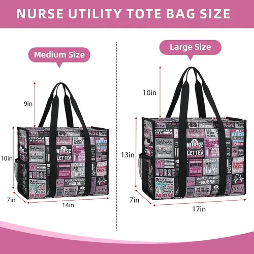 Miniatura 6 de Bolsas de enfermería para el trabajo, enfermería, bolsa de viaje, bolsas clínicas para estudiantes de enfermería, regalos de enfermería