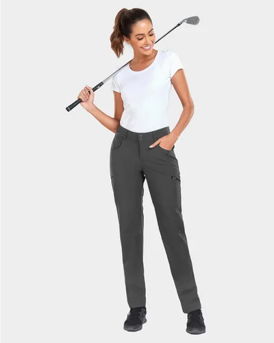 Miniatura 4 de Holipick Pantalones cargo de senderismo para mujer, ligeros, de secado rápido, impermeables, para exteriores, campamento, viajes, golf