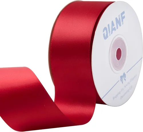 Miniatura 44 de QIANF Cinta plateada de satén de doble cara de 1-1/2 pulgadas para envolver regalos, lazos para el pelo, hacer cintas para el cabello, bandas
