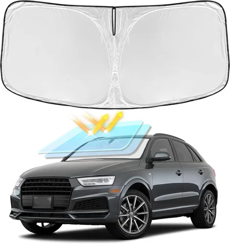 Miniatura 79 de para Dodge RAM 1500 2019-2024 2025 2026 Parasol Parasol para Parabrisas Cubierta - 4 Capas Parasol para Ventana Delantera para RAM1500 2Puertas