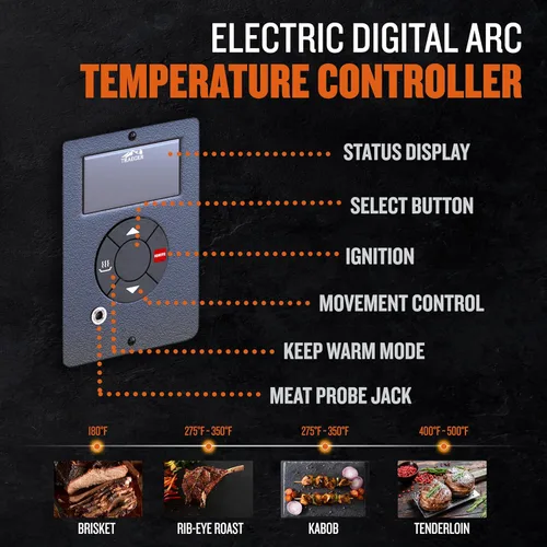 Miniatura 4 de Traeger Grills TFT18KLD Ranger, parrilla portátil de pellets de madera y ahumador - Ahumador eléctrico de pellets de mesa con Controlador Digital
