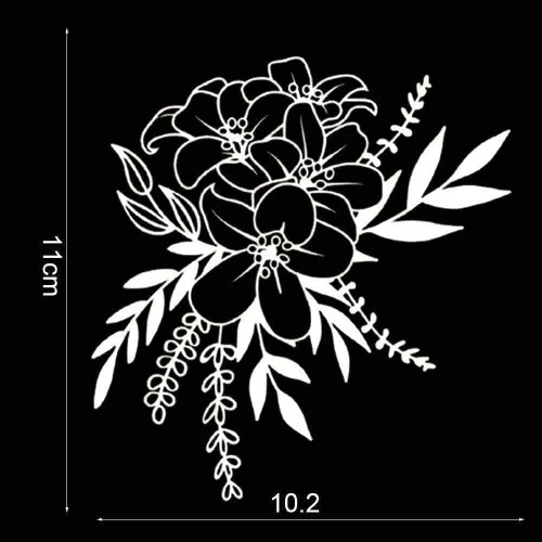 Troqueles de flores para hacer tarjetas, troqueles de metal, plantillas de corte de flores, plantillas de corte de flores, álbum de recortes, álbum