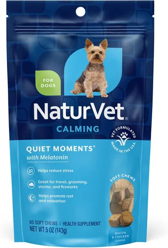 Miniatura 8 de NaturVet Quiet Moments Spray Calmante Herbal para Habitación Suplemento para Perros – Ideal para Automóviles, Jaulas para Perros, Nuevos Entornos