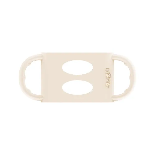 Miniatura 4 de Dr. Brown's® Milestones™ - Manijas de biberón de silicona 100% de cuello ancho, color crudo, paquete de 2