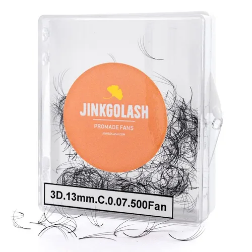Miniatura 14 de 500 extensiones de pestañas Promade de 3D a 16D, abanicos de pestañas sueltas de 0.03/0.05/0.003 in de grosor, pestañas rizadas C D, longitud