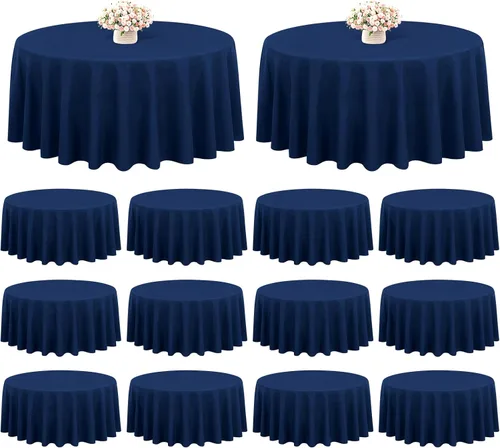 Miniatura 11 de Showgeous Paquete de 4 manteles rectangulares de poliéster de 60 x 102 pulgadas, resistentes a las arrugas, lavables, para bodas, mesas de comedor