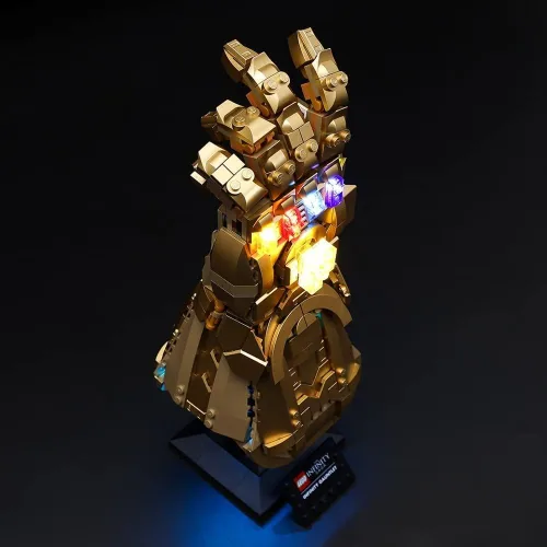 Miniatura 6 de Kyglaring Kit de iluminación LED (sin modelo) diseñado para Lego Infinity Gauntlet 76191 Thanos Juego de construcción de modelo de guantelete