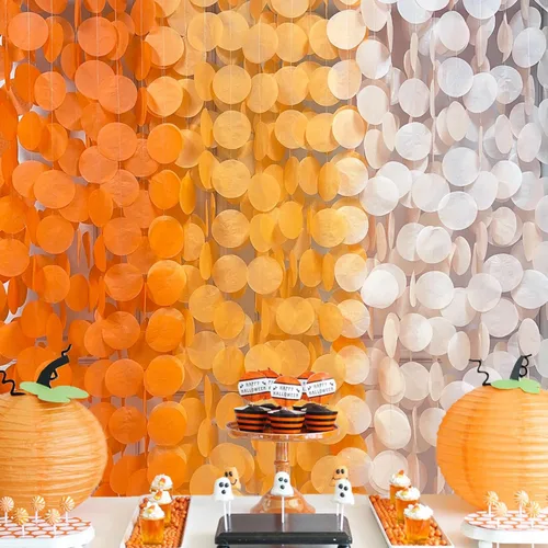Miniatura 36 de Decoración para fiestas: telón de fondo amarillo degradado y papel de seda para cumpleaños, baby shower y más
