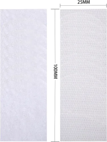 Miniatura 2 de Melsan - Cinta adhesiva cuadrada de velcro, cierre adhesivo para interiores y exteriores en lugar de agujeros y tornillos, tiras de montaje Blanco