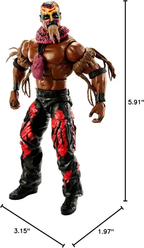 Miniatura 7 de Mattel WWE Boogeyman Elite Collection Figura de acción, articulación de lujo y detalles realistas con accesorios icónicos, 6 pulgadas