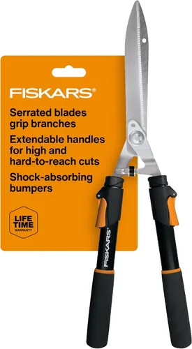 Miniatura 10 de Fiskars Tijeras de setos de 23 pulgadas, cortasetos con tecnología PowerGear2 que multiplica la potencia para menos esfuerzo, tijeras de jardín