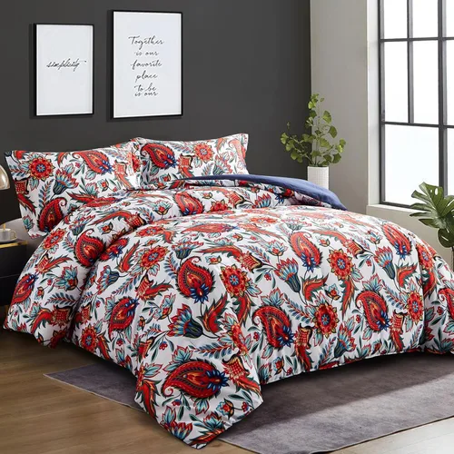 Miniatura 2 de Juego de edredón floral tamaño King de Ikawaapurry para cama King, juego de edredón de estilo granja bohemio, edredón esponjoso y ligero con flores