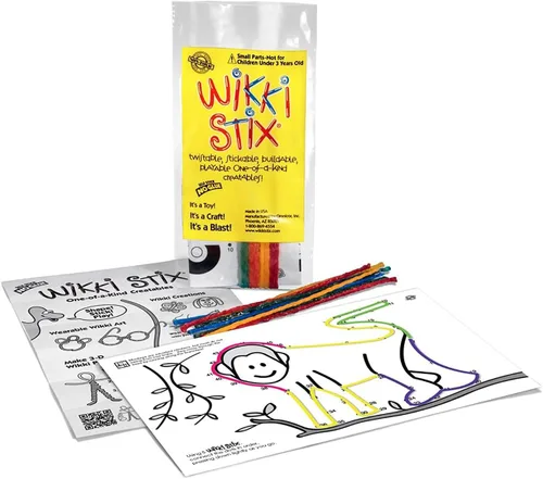 Miniatura 8 de WikkiStix Paquete de Actividad Animal - Incluye 12 Animales del Zoológico con Actividad Práctica y Dato Divertido en Cada Uno, ¡Hecho en los Estados