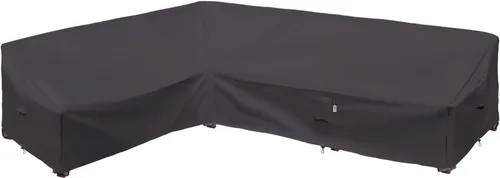 Miniatura 13 de Funda de Sofá Seccional de Servicio Pesado para Exteriores, Fundas Impermeables 600D para Sofá Seccional de Patio, Funda para Muebles de Jardín