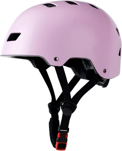 Miniatura 8 de Casco de bicicleta en 3 tallas para adolescentes, niños, jóvenes, adultos, Bavilk Casco de monopatín ajustable multideporte para bicicleta, Mate rosa