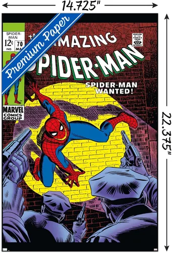 Miniatura 3 de Marvel Comics Amazing Spider-Man #70 - Póster de pared, 22.4 pulgadas de largo x 14.7 pulgadas de ancho, versión premium sin marco