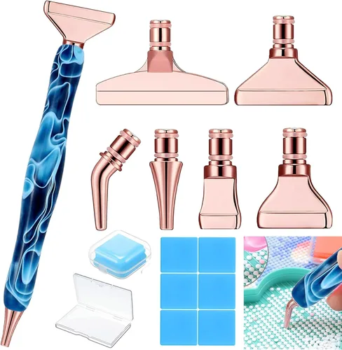 Miniatura 14 de Heyseri Bolígrafos de pintura de diamantes, bolígrafo de arte de diamante "Classic Wax Stylus", accesorios de herramientas de pintura de gemas