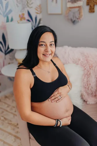 Miniatura 4 de bamboobies Womens Yoga Full Bust Seamless Nursing Maternity Bra for Breastfeeding