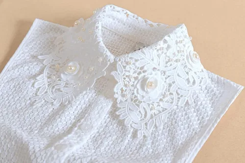 Miniatura 8 de Elegtiskas - Collar de media camisa desmontable para mujer y niña