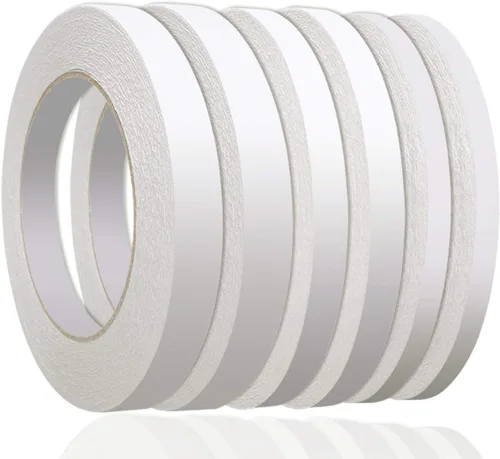 Aniann Cinta de doble cara para manualidades, 6 rollos de cintas de dos caras para arte, álbumes de recortes, fabricación de tarjetas, envoltura de