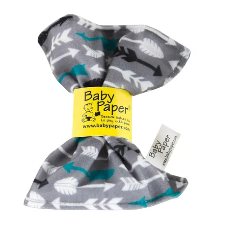 Miniatura 8 de Baby Paper, Juguete para bebé crujiente a rayas de color blanco y negro Rayas negras y blancas