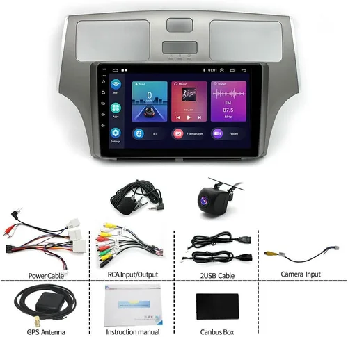 Miniatura 7 de Radio estéreo de coche para Lexus ES250 ES300 ES330 2001-2006 con Carplay inalámbrico Android Auto, pantalla táctil de 9 pulgadas para ES250