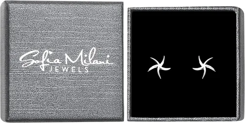 Miniatura 3 de SOFIA MILANI - Pendientes de plata de ley 925 maciza para mujer - Pendientes de estrella de mar - 20765, Plata de ley, No es una piedra preciosa