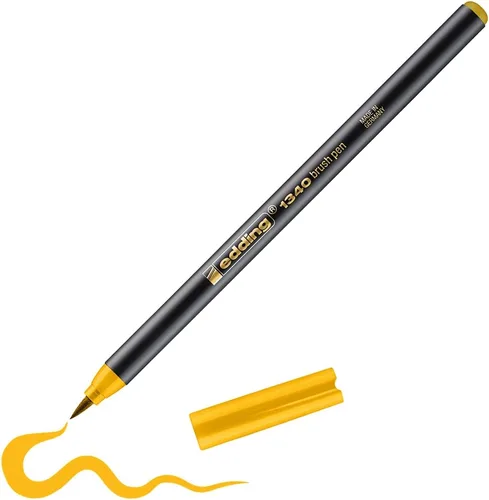 Miniatura 20 de edding 1340 pincel - azul - 1 bolígrafo - punta de pincel flexible - rotulador para pintar, escribir y dibujar - diarios de viñetas, letras a mano