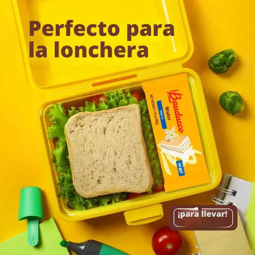 Miniatura 5 de Bauducco Galletas de oblea de chocolate y vainilla - Galletas de oblea prácticas de una sola porción con 3 capas de crema - Delicioso aperitivo