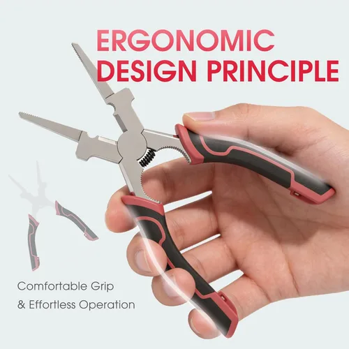 Miniatura 4 de YESWELDER Alicates de soldadura MIG de 8 pulgadas, acero de alto carbono antioxidante y duradero, alicates MIG multifuncionales todo en uno negro