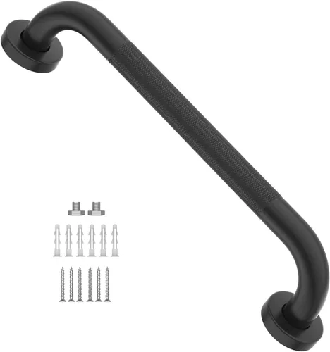 Miniatura 38 de Barra de agarre antideslizante de 12 pulgadas para ducha, Munzong, barra de baño de acero inoxidable, barra de equilibrio de baño satinada