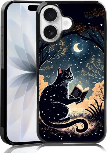 Miniatura 25 de Elegante funda de teléfono con diseño de gato Marie compatible con iPhone 11, funda de encaje dorado para iPhone, a prueba de golpes, rosa fucsia
