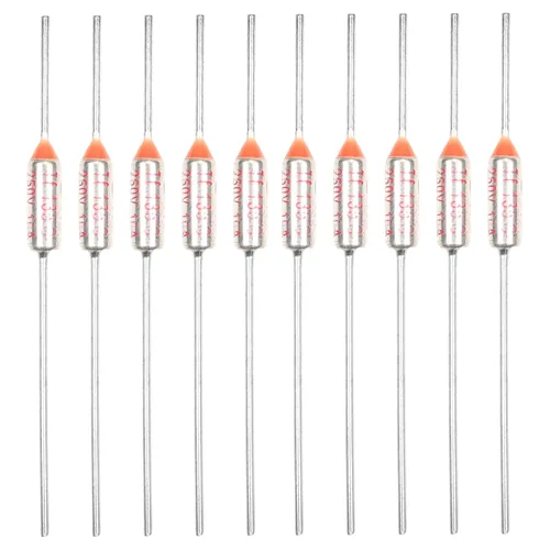 Miniatura 6 de Fielect Fusibles Térmicos 212.0 °F Corteos Térmicos Fusible Circuito de Corte Temperatura Fusible Térmico 250V 10A