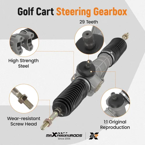 Miniatura 3 de maXpeedingrods Caja de engranajes de dirección para carrito de golf Rack and Pinion JW1-F3400-00 para carritos de golf Yamaha G29 de gas