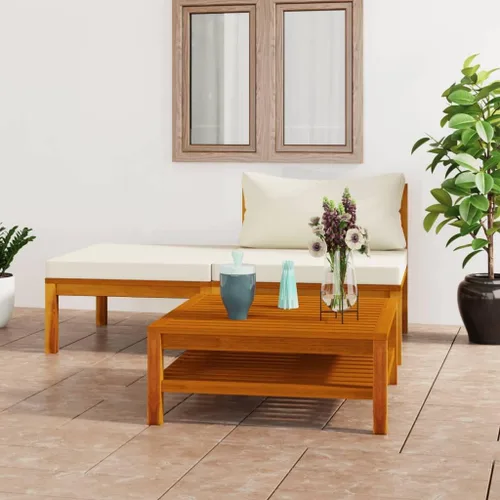 Miniatura 11 de Sofá de salón seccional con cojín gris oscuro, madera de acacia maciza para sala de estar, apartamento, dormitorio y oficina
