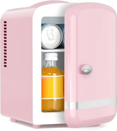 Miniatura 15 de Antarctic Star Mini refrigerador de maquillaje 4L con espejo para dormitorio, automóvil, oficina y dormitorio, enfriador pequeño portátil para Negro