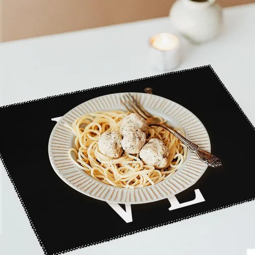 Miniatura 6 de I Love Durian Placemats Set of 6 Resistant Table Mats Washable Place Mats for Dinner Party Table Decoration