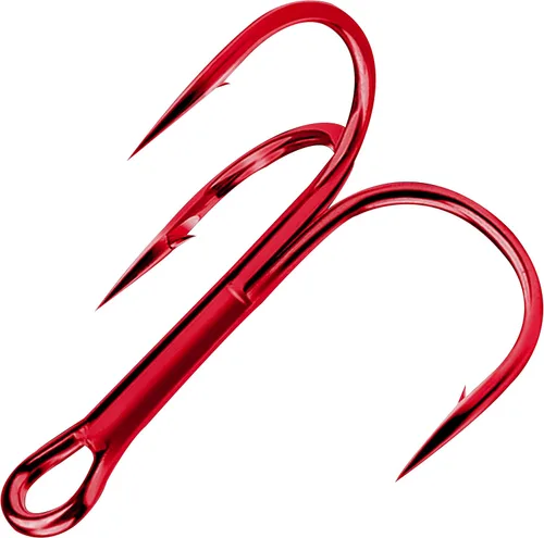 Miniatura 9 de Treble Fishing Hooks, 110pcs Super Sharp Triple Fish Hook Classic Round Bend High Carbon Steel Treble Hooks Barbed for Catfish Bass Trout Freshwater