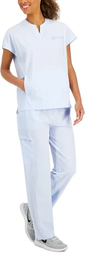 Miniatura 4 de Hanes Camiseta quirúrgica ComfortFit elástica con cuello mandarín para mujer