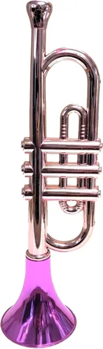 Miniatura 4 de Trompetas metálicas (13 pulgadas), juguetes musicales de plástico para niños, instrumentos que hacen ruido para fiestas de cumpleaños, regalos