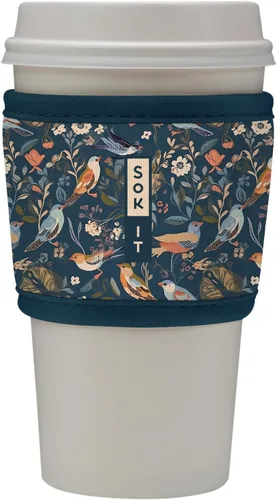 Miniatura 15 de Sok It HotSok Coffee & Tea - Funda de neopreno con aislamiento reutilizable (floral abstracto)