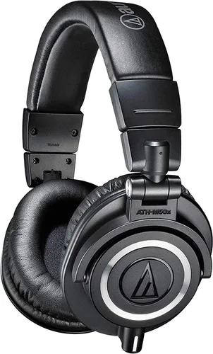 Miniatura 2 de Audio-Technica ATH-M50X - Auriculares profesionales para monitor de estudio, color negro, grado profesional y Hosa CMP-159 de 0.138 in TRS a doble
