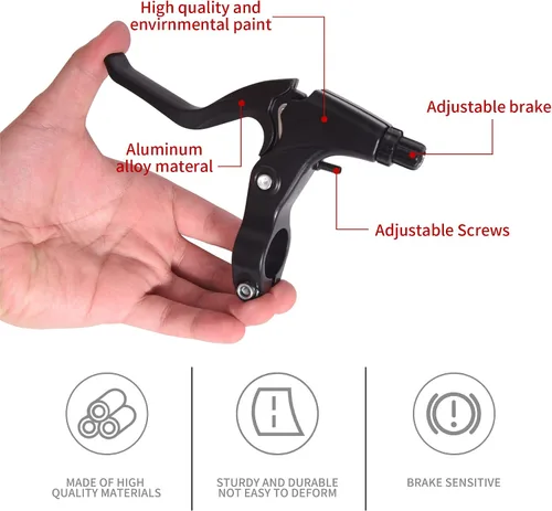 Miniatura 6 de Gashwer Juego completo de frenos de bicicleta, freno universal delantero y trasero de bicicleta MTB, kit de palanca de cables de pinzas interiores
