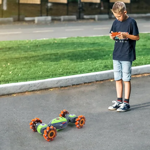 Miniatura 9 de QXHOL Coche de Acrobacias RC con Detección de Gestos para Niños de 6 a 12 Años, Coches de Control Remoto 4WD con Luces y Música, Los Mejores Regalos