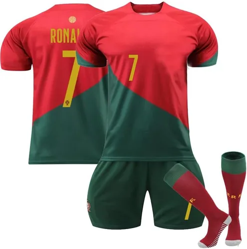 Camiseta de fútbol No.7, camiseta de fútbol, fanáticos de los deportes al aire libre, camiseta para niños y jóvenes, calcetines de camiseta de