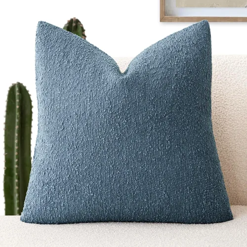 Miniatura 21 de Foindtower Fundas de almohada decorativas con textura de boucle, fundas de almohada sólidas, neutrales, suaves y acogedoras para silla, sofá